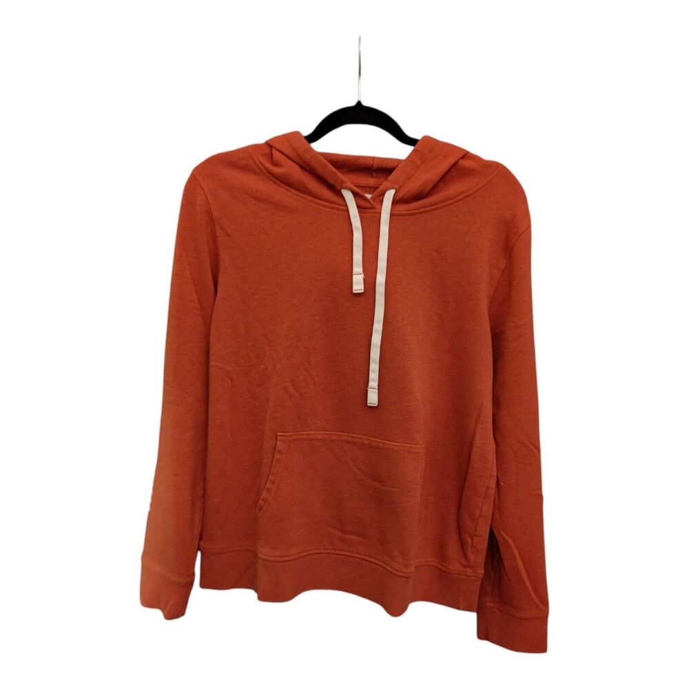 Love Express Women's Red Pullover Hoodie Regular Fit Front Pocket SZ Large